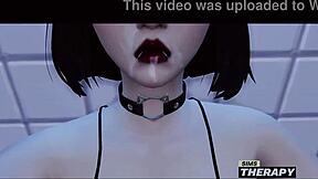 Gothic babysitter’s forbidden desire in The Sims world