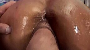 A big cock that is quite literally stuffed into a blonde’s vagina