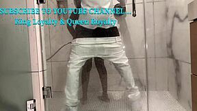 A black beauty gets some interracial love with a well-endowed partner
