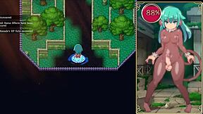 Big-boobed Femdom angel drains my cock in Futa dungeon
