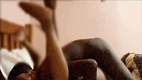 Hot black step mother gets some action from her son’s big dick (preview)