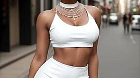 Nigerian cutie Amina gets some erotic action in a cowgirl position