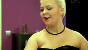 German mistress punishes slaves in BDSM studio with pain