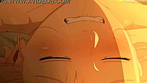 Naruto and Sakura in a hot scene