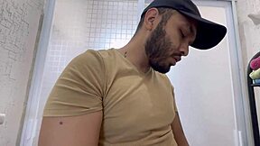 Beautiful girl with braces gets oiled by a plumber in a homemade video