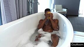 Adrian Hart gets a massage with a big cock and an analingus
