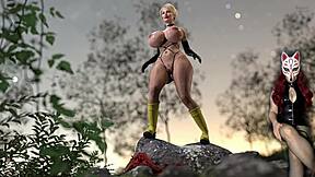 Beautiful MILF in BDSM dungeon with rough sex and creampie