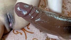 Enjoying full satisfaction with an Indian wife’s dark pussy and a big black cock