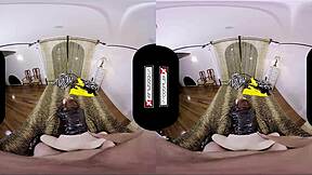 VR Batgirl cosplay experience with hardcore POV action