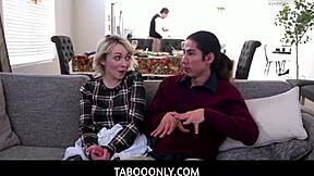 Step sis Ava Sinclair's naughty Thanksgiving dinner surprise