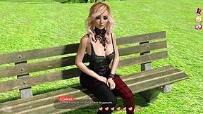 3D animated video of helping hot girls in a perverted game with cumshots