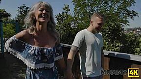 Old blonde Czech MILF has a perfect pussy