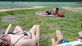 i can't stop touching myself on the beach voyeur