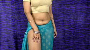 Shy Indian teen's naughty striptease and dirty talk