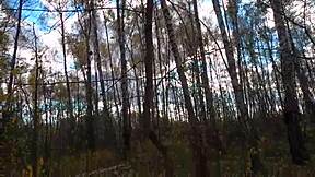 omg caught jerking off in risky public forest handjob by cute teen - nata sweet 😳