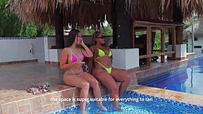 Big tits and ass Latina gets fucked by nerd
