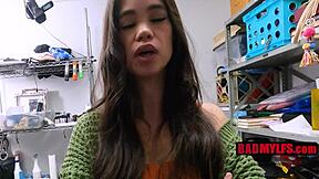 Angelina Moon punished for shoplifting by loss prevention officer