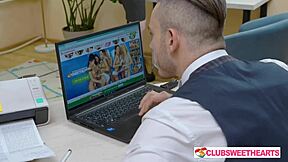 X-ray temptations strike with colleague fucking on lunch break at ClubSweethearts