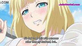 Beautiful blonde wife gets pregnant while her husband is away in an animated porn film