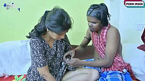 Married Indian woman has an affair with the family’s domestic help