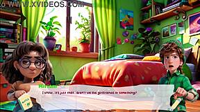 Crossdressing gamers enjoy big tits and deepthroat action
