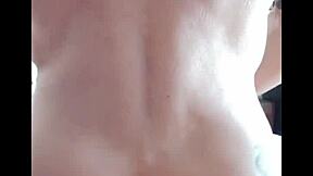 Beautiful cumshot from a good anal fuck in a nudist setting