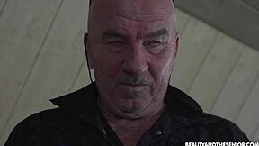 Grandpa's tight pussy lick and fart sounds