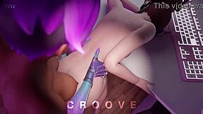 Overwatch porn video with a hot mix of Tracer and Widowmaker action