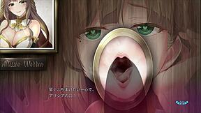 Sister sucks cock through the wall in Animeryona