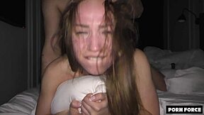 College slut gets pregnant after rough pussy sex
