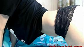 A young brunette shows off her beautiful and wet vagina in a webcam performance