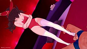 Amber’s solo play in a bikini: A fetish-filled Genshin Impact tribute