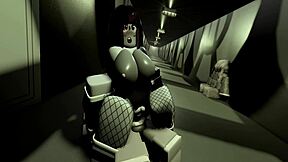 Raven gets a hot and creamy facial in this 3D animated porn video