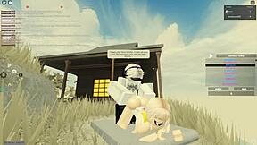 Roblox game used to create porn video with shaking ass and doggy style action