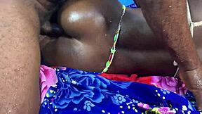 Black teen enjoys hardcore sex with a big cock