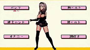 3D animated Hololive girls perform a pole dance to a Pokémon theme song