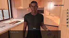 Alex's steamy encounter with his landlady in yoga pose