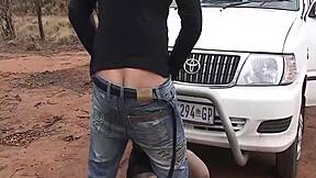 African amateur video shows big tits and deepthroat action