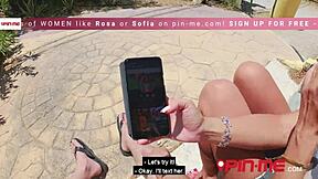 Rosa and Sofia’s hot threesome experience with a horny stud