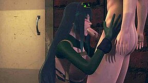 Froppy and Momo in a steamy 3D threesome