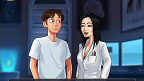 Steamy teacher and student interactions in Summertime Saga game walkthrough