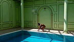 Wow, Jessica Lincoln, Tatted Russian Teen, Gets Wild in the Pool!