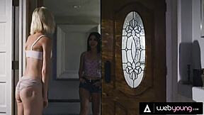18yo petite besties jane wilde and jessie saint grind pussies
