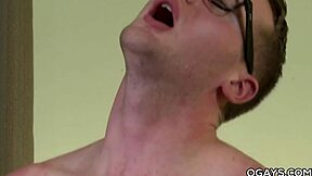 Young gay man masturbates with a cucumber like any other guy
