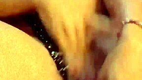 Pussy play and masturbation with a rose-red VIP
