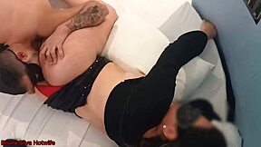 Hot wife gets a facial and a creampie while cheating