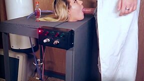 Frankenstein’s teacher gives deepthroat blowjobs on Halloween
