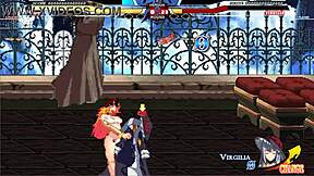Mugen animation: Jessica vs Warugiria in a cash sex battle
