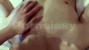 Young gay couple enjoys a hot threesome with hung stud