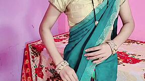 Young Arab wife in sari is a beauty to behold